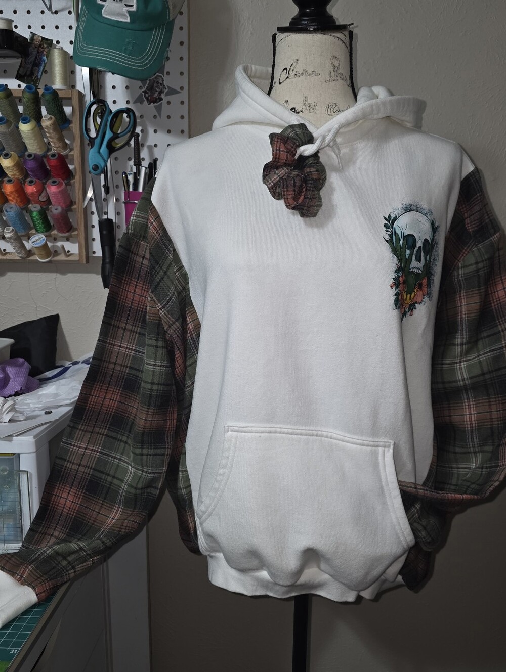 Upcycled Oversized Horror Hoodie
